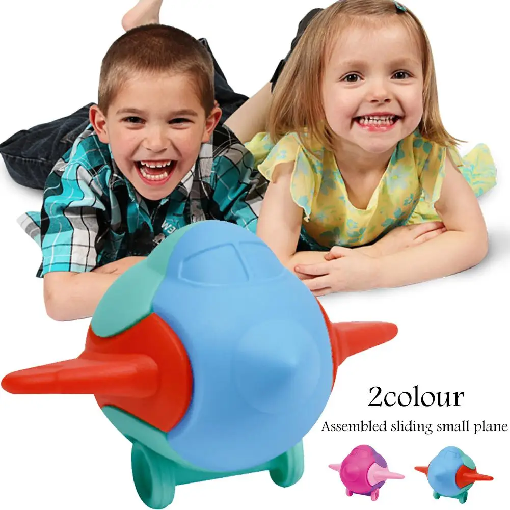 Baby Training Toy Children 3D Woodens Airplanes Puzzles Toy Aircraft Assembling Toy Educational Toy For Children Early Education
