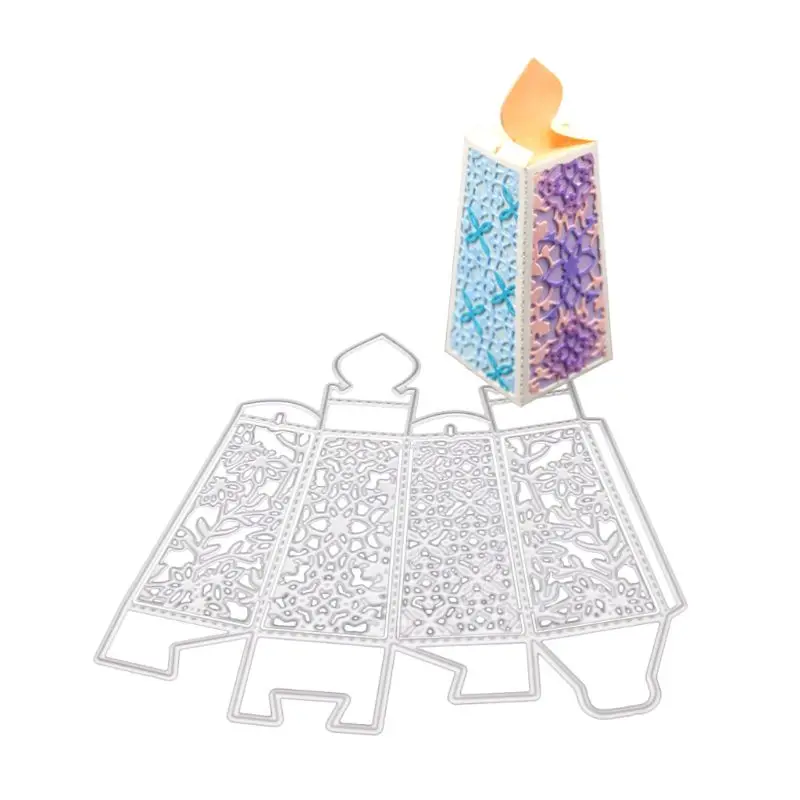 

Heart Box Metal Cutting Dies Stencil Candle Shaped DIY Scrapbooking Album Stamp Paper Card Embossing Decor Crafts