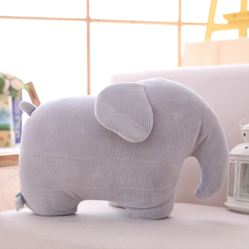 elephant pillow Японская Kawaii подушка для животных плюшевая Единорог и свинья плюшевая игрушка мягкая мультяшная носорог и скот и Слон Мягкая кукла подушка для сна подарок - Цвет: elephant pillow