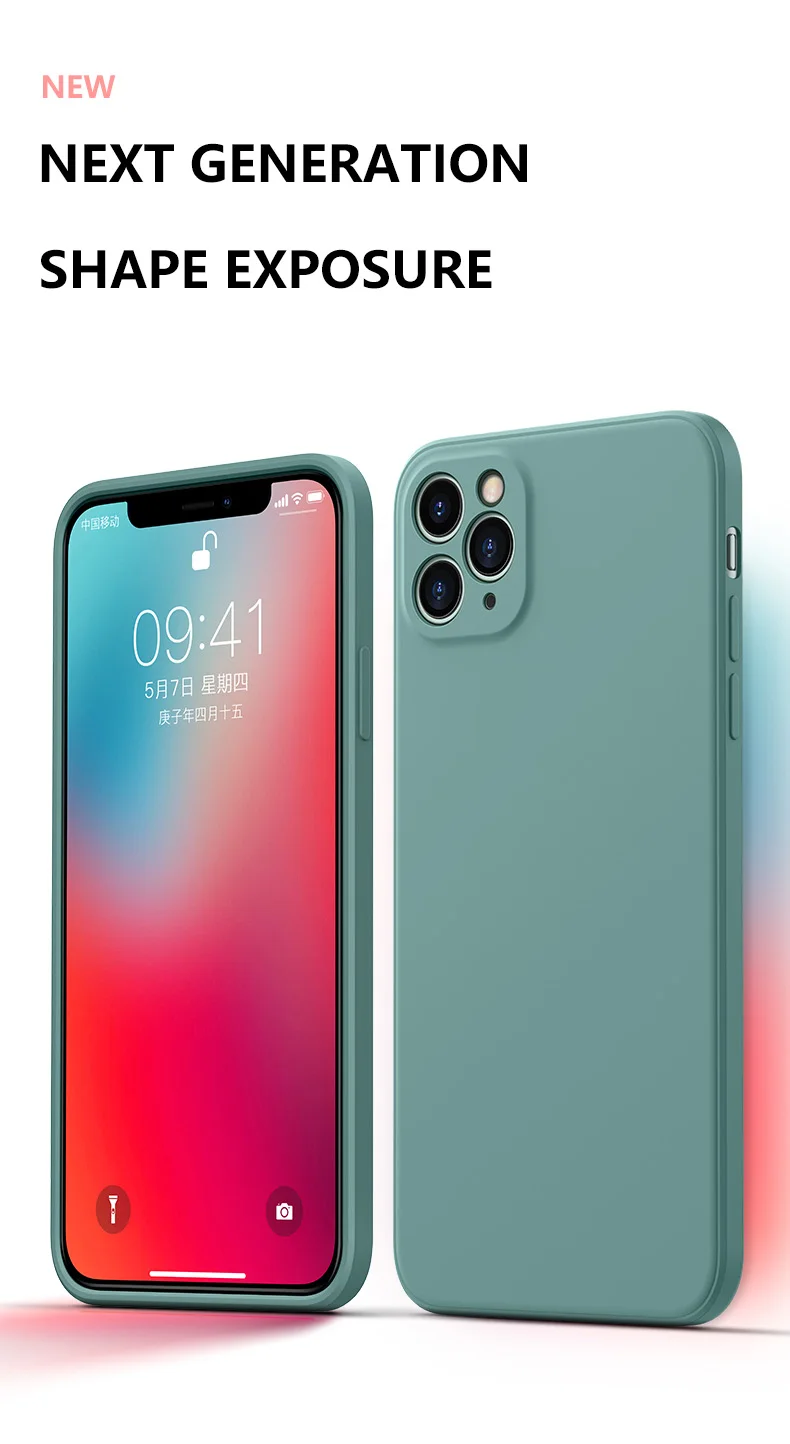 best iphone se case For Xiaomi Mi 6 6X 9 Pro SE Case Original Square Liquid Silicone Cover For Redmi K40 K30 K20 Pro Note 9S Poco F3 9T 9Pro Cover best iphone se case