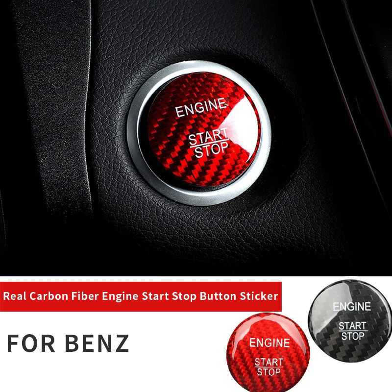 

Car Styling Engine Start Stop Button Cover Key Ignition Sticker Case Decorative For Benz C200L GLA200 GLC260 B200 Accessories