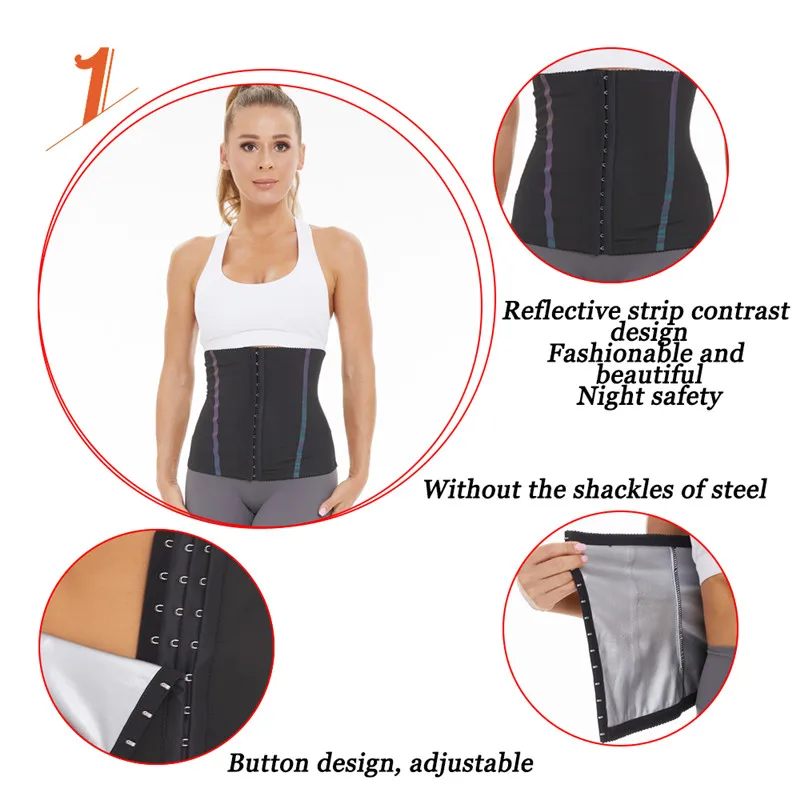 spanx thong LAZAWG Women Waist Trainer Sweat Fat Burn Belt Wrap Sauna Strap Sport Body Shaper Slimming Cincher Shapewear Tummy Girdle Corset yummie shapewear