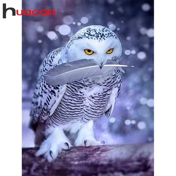 

Huacan 5D DIY Diamond Painting New Animal Full Square/Round Diamond Embroidery Mosaic Owl Home Decor