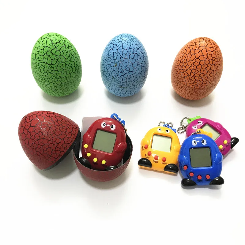 Cracked Dinosaur Egg Multicolor Virtual Network Digital Pet Game Toy Tamagotchi 90S Mini Electronic Pet Christmas Gift 3