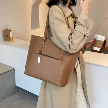 

fashion Simple PU Leather Shoulder Bags for Women 2020 Trend Hand Bag Women's Trending Totes Branded Travel Handbags and Purses