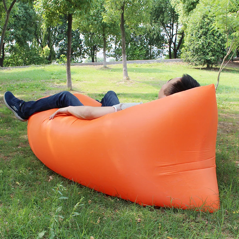

Fast Folding Garden Sofas Waterproof Inflatable bag lazy sofa camping Sleeping bags air bed Adult Beach Lounge Chair