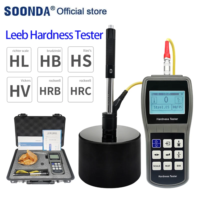 Professional Leeb Hardness Tester Sclerometer Durometer Stainless Steel