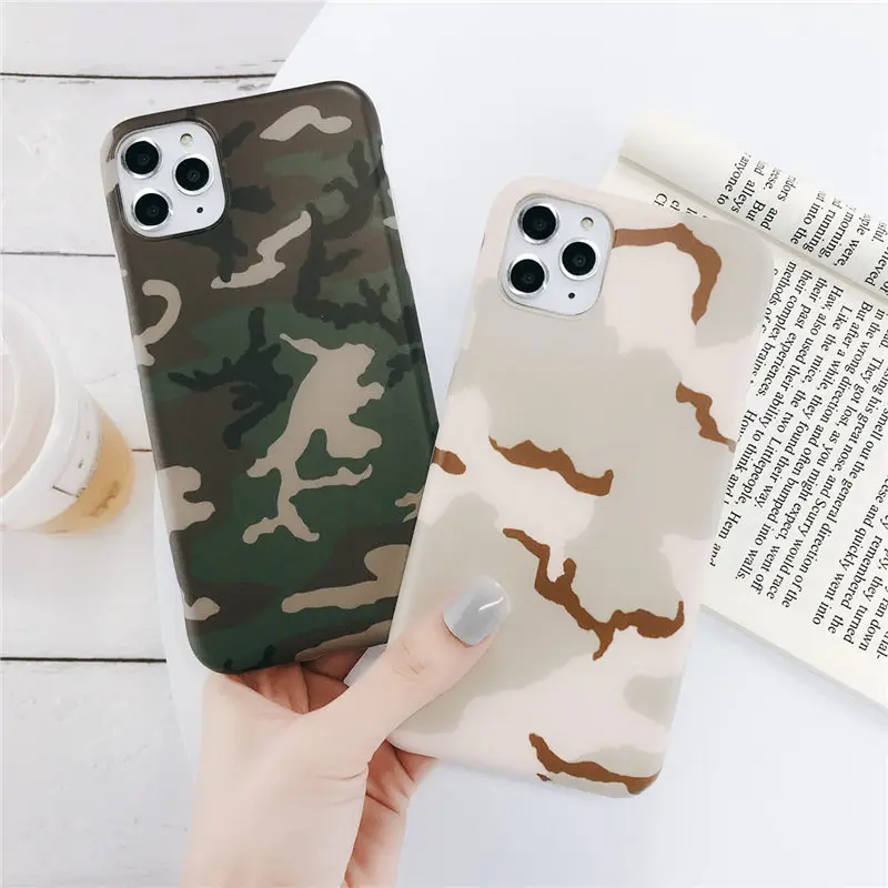 Lovebay камуфляжный чехол для телефона iPhone 7 8 6 6S Plus 11 Pro X XR XS Max армейский зеленый Модный Камуфляжный мягкий IMD силиконовый чехол