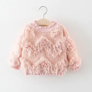 

Baby girls winter sweater newborn fashion thick velvet outwear tops for bebe girls toddler cotton warm clothes infant Christmas