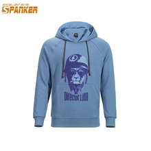 Превосходный Элитный спортивный свитер с капюшоном для улицы, свободная толстовка с капюшоном, тактическое мужское осеннее и зимнее пальто с рисунком льва