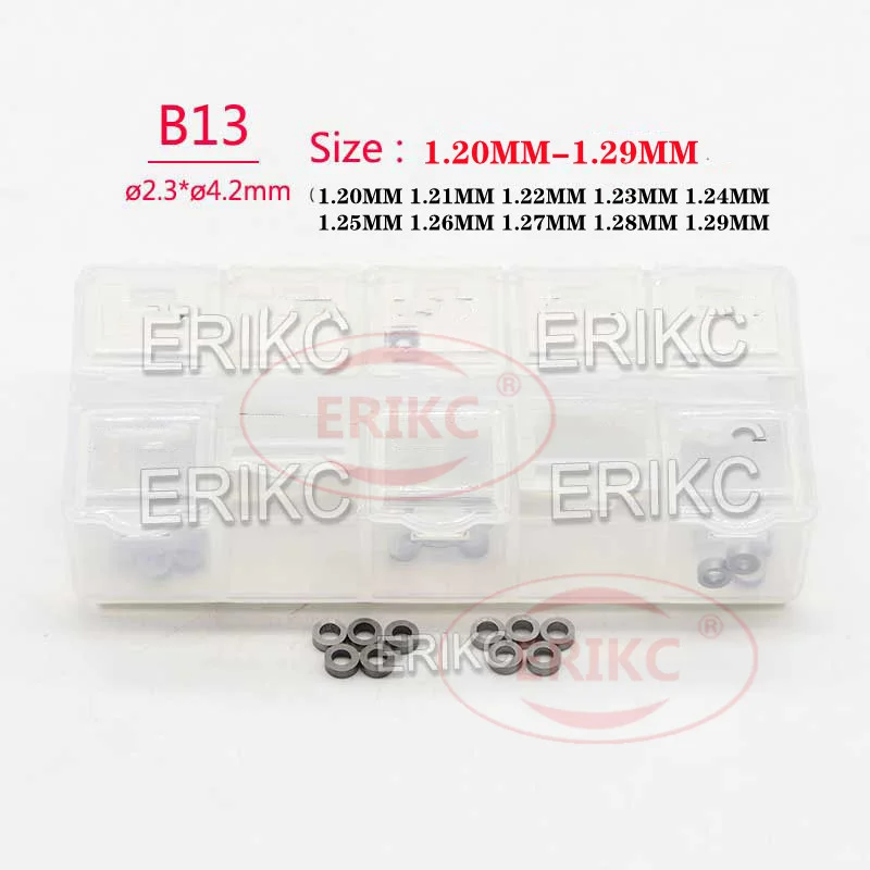 

ERIKC B13 SIZE 1.20 MM-1.29 MM Thickness Stainless steel Flat Washer 300 PCS /Box Rail Adjusting ShimFor Injection