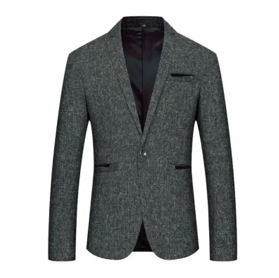 2019 New Arrival Men Blazer New Spring Fashion Brand High Quality Cotton Slim Fit Men Suit Terno Masculino Blazers Men Coat 5XL
