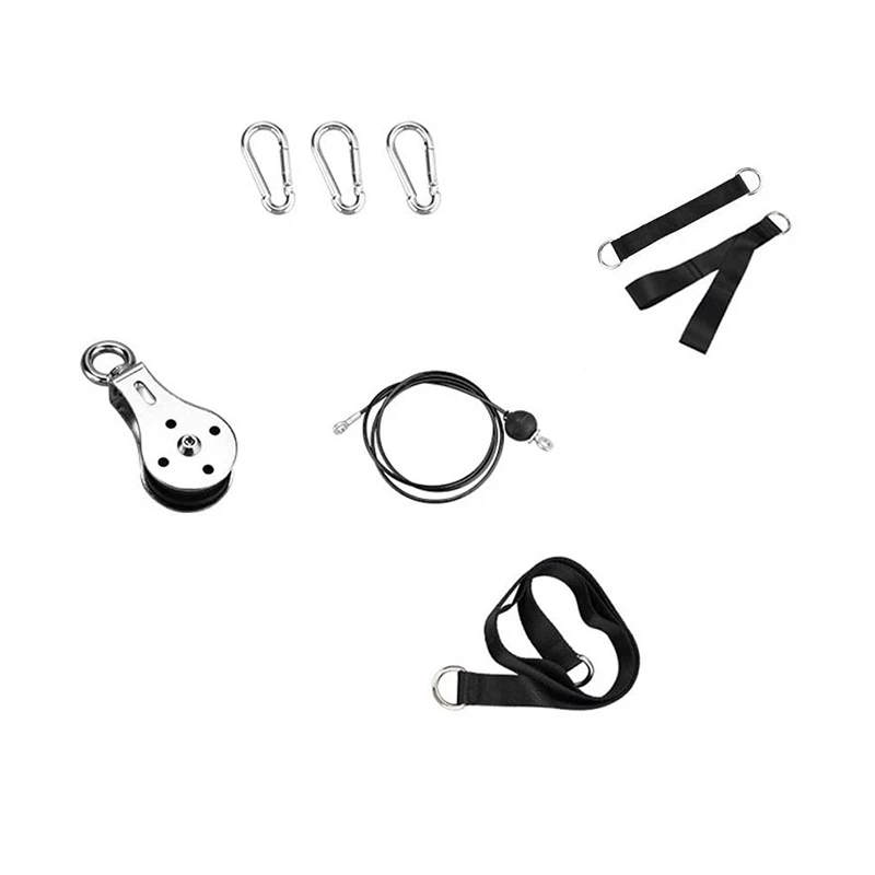 

Cable Machine Attachments Rope D-Handle Cable Pulley for Gym Fitness Equipment Weight Lifting Workout
