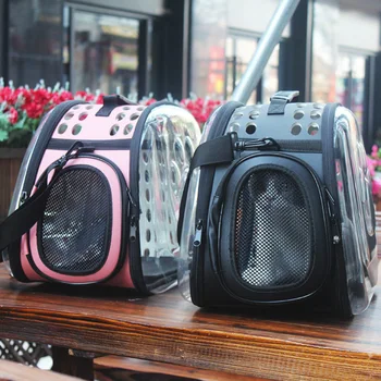 

Transparent Package Breathable Portable Pet Travel Bag Pet Bag Transparent Pet Cat Dog Carrier Bag Cat Bag Outside Backpacks