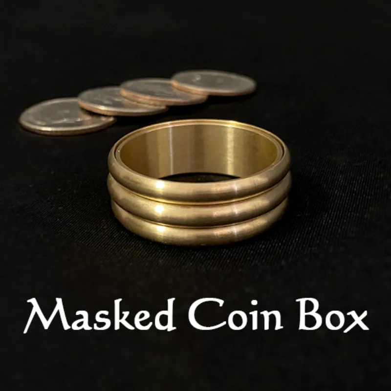 

Masked Coin Box Magic Tricks Matrix Coins Magic Coin Appear Penetrate Magia Magician Close Up Illusions Gimmick Props Mentalism