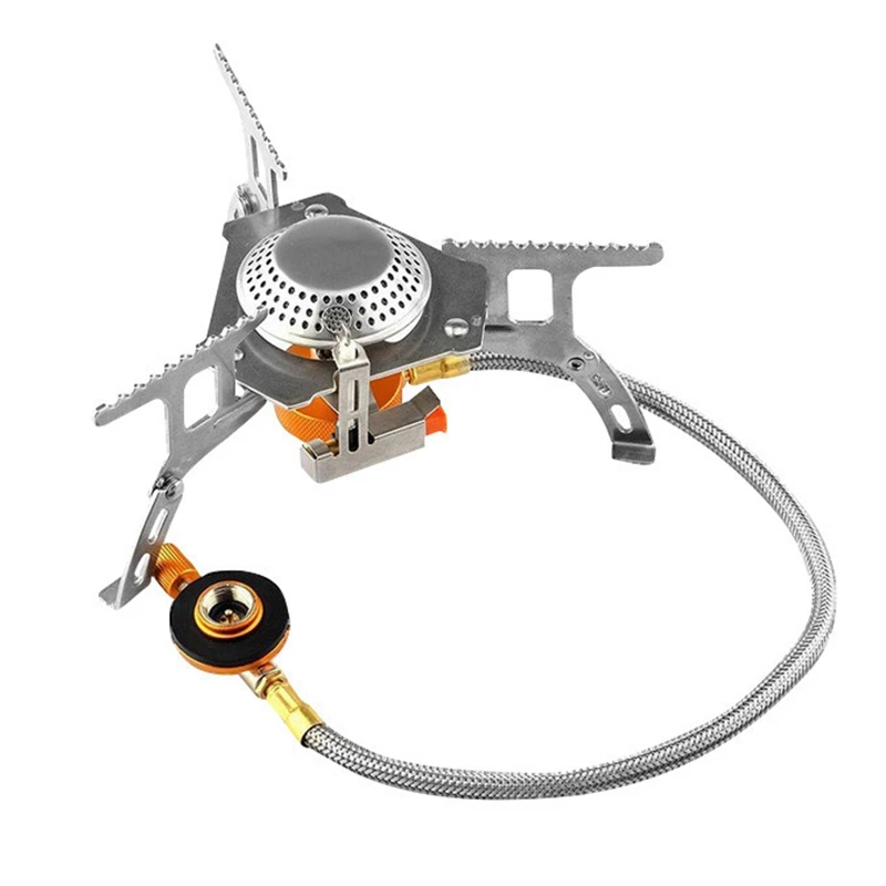 Outdoor Gas Stove Camping Gas Burner Folding Electric Stove Hiking Portable Foldable Split