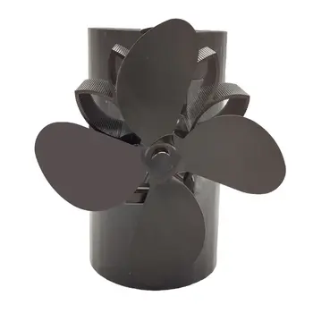 

4 Blades Heat Powered Magnet Fireplace Stove Hanging fireplace Fan Aluminum Silent Eco-Friendly for Wood