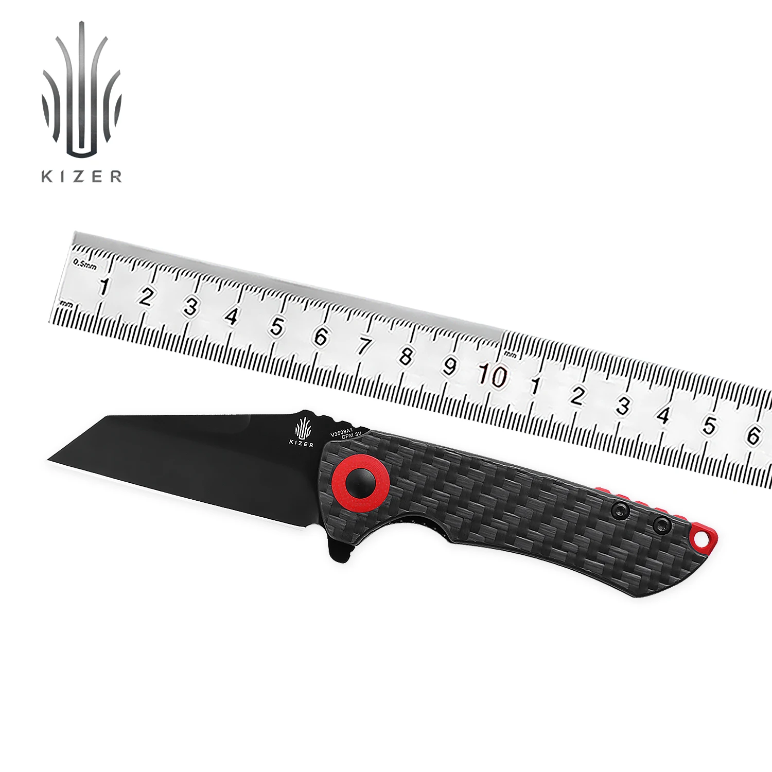 Нож для выживания Kizer Critical Mini V3508A1 новинка 2021 года ручка из углеродного волокна