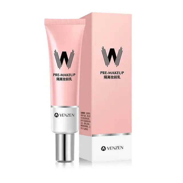 VENZEN W Primer 30ml Make Up Shrink Pore Primer Base Smooth Face Brighten Makeup Skin Invisible