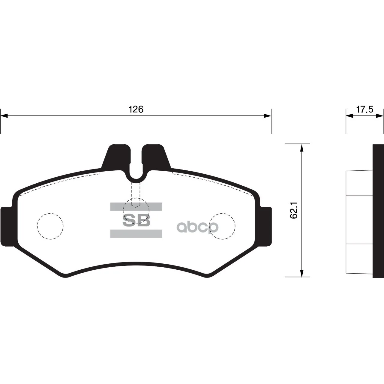 Колодки Тормозные Mercedes W463/Sprinter 97/Volkswagen Lt 9602 Задние Sangsin Brake Sp1278 Sangsin brake арт. SP1278