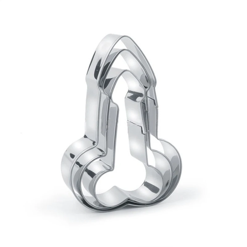 3Pcs/Set 3D Stainless Steel Sexy Penis Cookies Cake Molds Dick Fondant Mold Party Baking Moulds Decorating Tools | Дом и сад