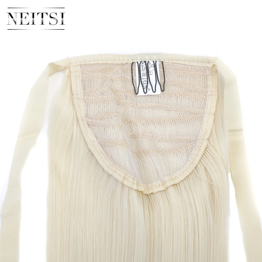 Neitsi 22 ''1 шт. заколки для волос конский хвост прямые Cabelos 613# термостойкая лента для женщин