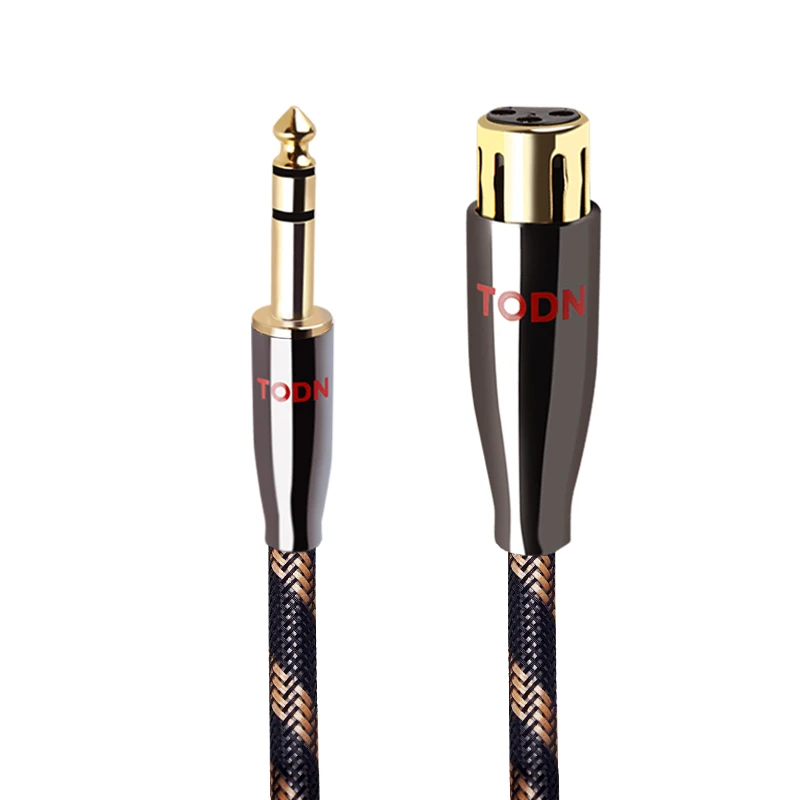 TODN-HiFi ̺  AUX  ̺, 6N OCC  XLR calble 6.5mm Ƽ ä ÷-XLR ÷