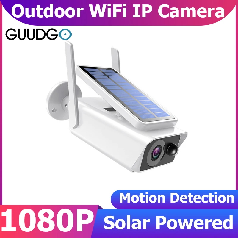 IP-камера GUUDGO 1080P Wi-Fi на солнечной батарее | Безопасность и защита