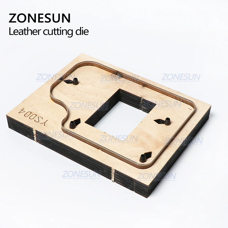 ZONESUN S004 пользовательские кожаные брелоки для высечки для ручной работы ключница Fob висячие украшения резка кликер высечка сталь правило