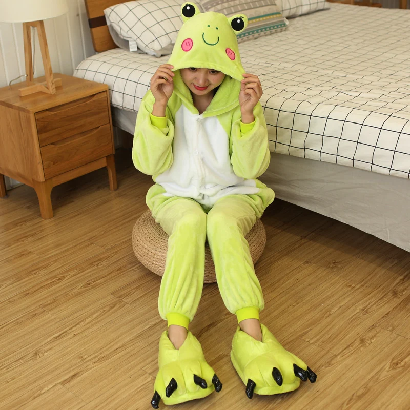 best children's sleepwear Children's Pajamas Onesies For Boys Girls Koala Pajamas Flannel Kids Frog Pijamas Suit Animal Sleepwear Winter Cartoon Onesies baby robe 