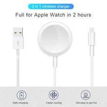 Магнитное Беспроводное зарядное устройство для Apple Watch Series 1 2 3 4 5 usb кабель для зарядки телефона 2 в 1 для iPhone 11 Pro Max X R 6 7 8 Plus