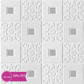 

DIY Self Adhesive 3D Brick Wall Stickers Living Room Decor Foam Waterproof Wall Covering Wallpaper For TV Background Kids Room
