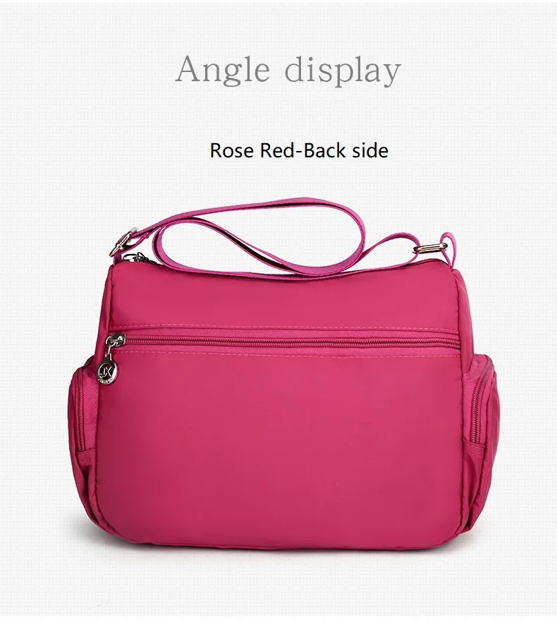 2021 Fashion Women Shoulder Messenger Bag Nylon Oxford Lightweight Waterproof Zipper Package Large Capacity Travel Crossbody Bag