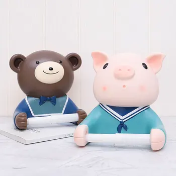 

Newly Cartoon Paper Towel Wall Holder No Drilling Self Adhesive Towel Paper Kitchen Toilet Paper Holder TE889