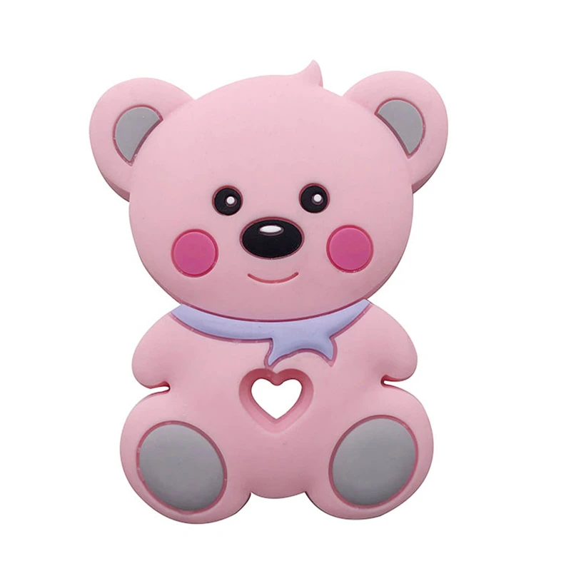 Teddy Bear клипсы для соски держатель цепи детские погремушки пустышки зажимы Прорезыватель игрушка набор новорожденный Душ Подарки BPA бесплатно - Цвет: teether