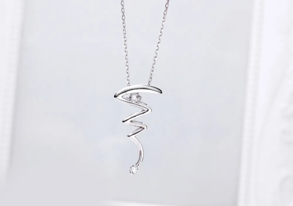 lightning necklace silver (2)