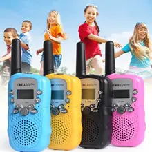 2pcs T-388 Walkie Talkie Toys For Children 0.5W 22CH LCD Display Two Way Kids Radio intercom For Kids Brithday Xmas Gift