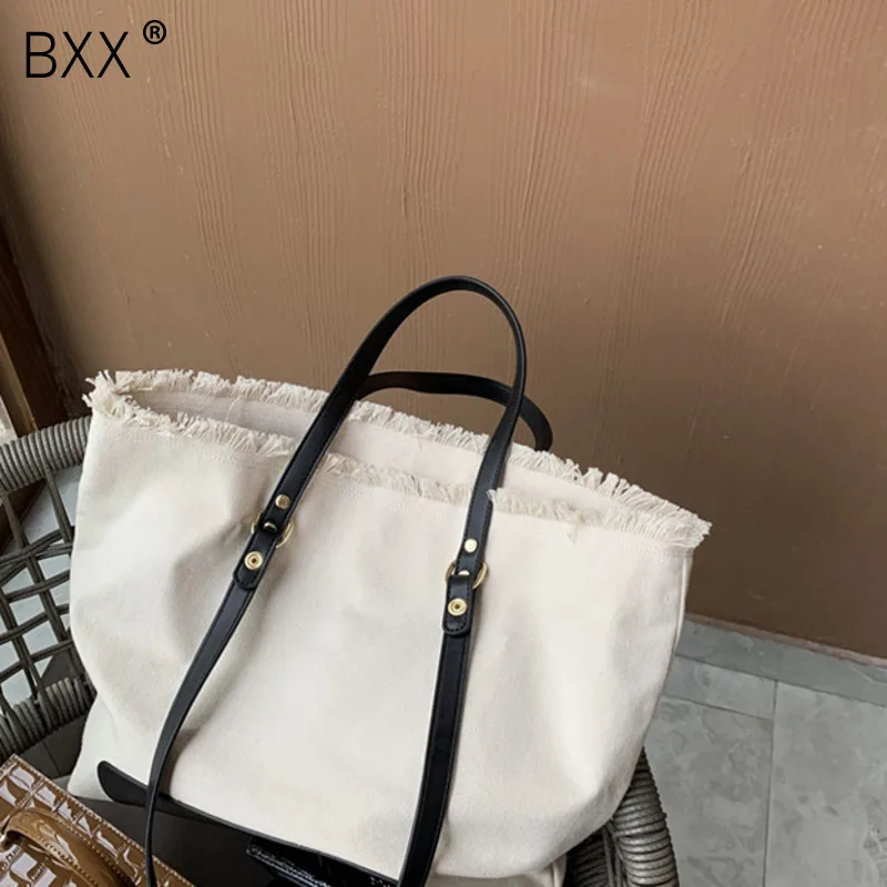 

[BXX] Casual Canvas Crossbody Bags For Women 2020 Fashion Shoulder Messenger Bag Lady Travel High Capacity Handbags Purses HL132