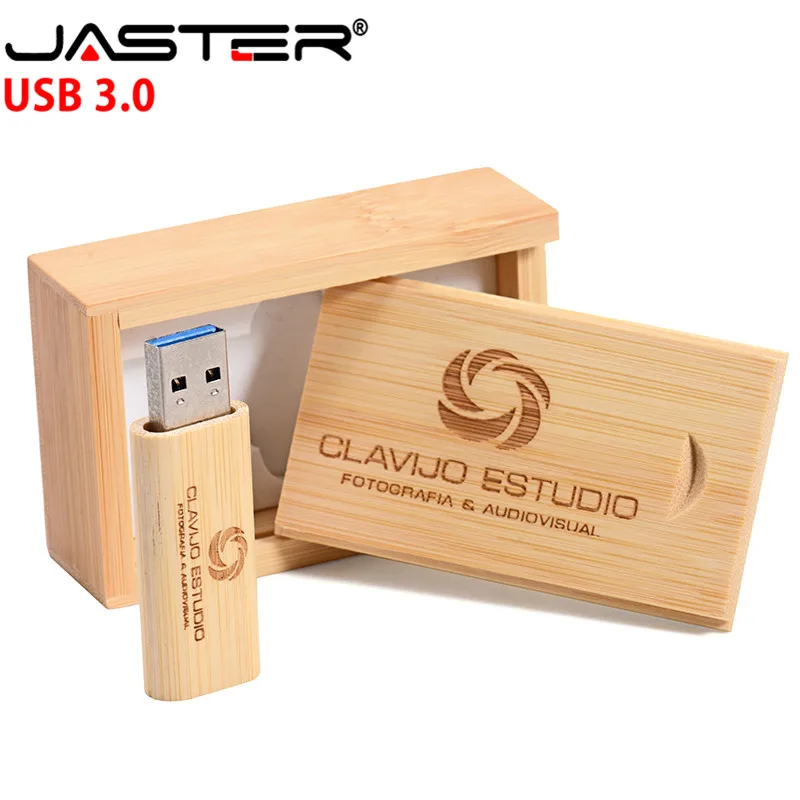 JASTER USB 3 0 2018 горячая Распродажа Деревянный Маленький круглый + коробка 4 ГБ 8 16 32 64