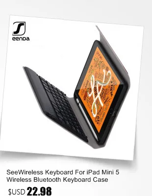 SeenDa беспроводная клавиатура с подсветкой, Чехол для iPad Pro 11, чехол для клавиатуры с поворотом на 360 °, беспроводная клавиатура