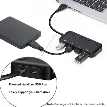 

USB3.0 Cable Seperater Computer High-Speed Expanding Multi-Port USB3.0 HUB Concentrator One Dragging Four