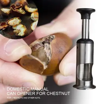 

Chestnut Opener Peeler Stainless Steel Manual Nutcracker Practical Peeling Sheller Tools Chestnut Opening Gadgets Kitchen Tools