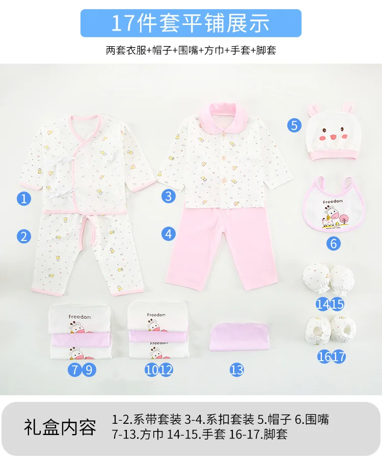 Комплект одежды для новорожденных, Одежда для новорожденных девочек, комплект одежды для маленьких мальчиков, детская одежда, menina, комплект для малышей из 17 предметов, ropa recien nacido, распродажа