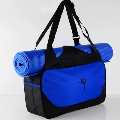 Новинка, большая спортивная сумка для фитнеса, фитнеса, спортзала, женская сумка для тренировок, фитнеса, путешествий, коврик для йоги, спортивная сумка с отделением для обуви - Цвет: Синий