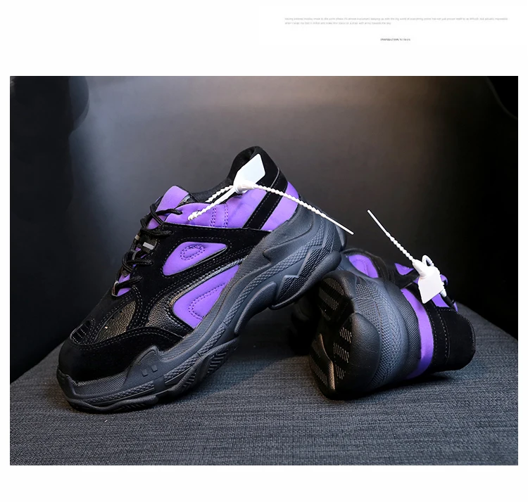 XEK/Винтажные женские кроссовки на платформе для папы; коллекция года; модные кроссовки из натуральной кожи в стиле ретро; женские кроссовки на толстой подошве; YYJ86