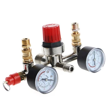 

Compressor Air Pressure Pump Gauge 175 Psi Control Manifold Switch Duty Valve H