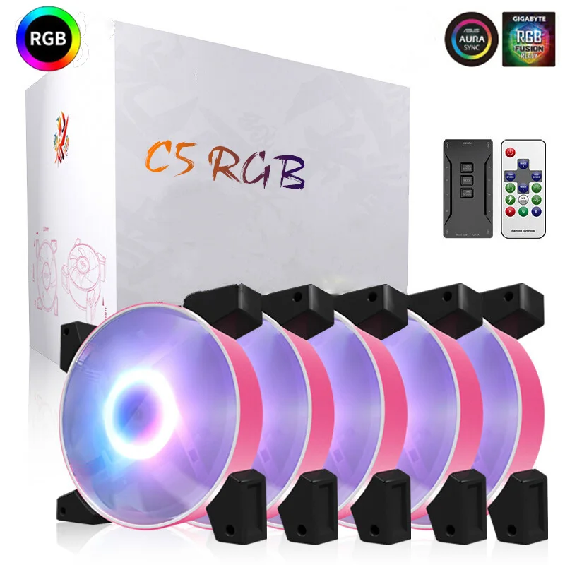 Чехол для ПК darkFlash 120 мм охлаждающий вентилятор ARGB Led 3pin 5V бесшумный PWM RGB чехол