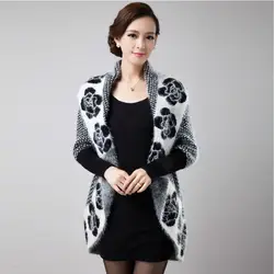 2019 осень и зима Новый стиль корейский стиль тренд женское платье Свободный рукав летучая мышь большой отворот цветок шаль свитер пальто