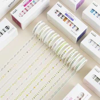 

10pcs/lot Simple Handbook Sticker Washi Tape DIY Decor Planners Scrapbooking Sticker Decoration Tape Adhesive School