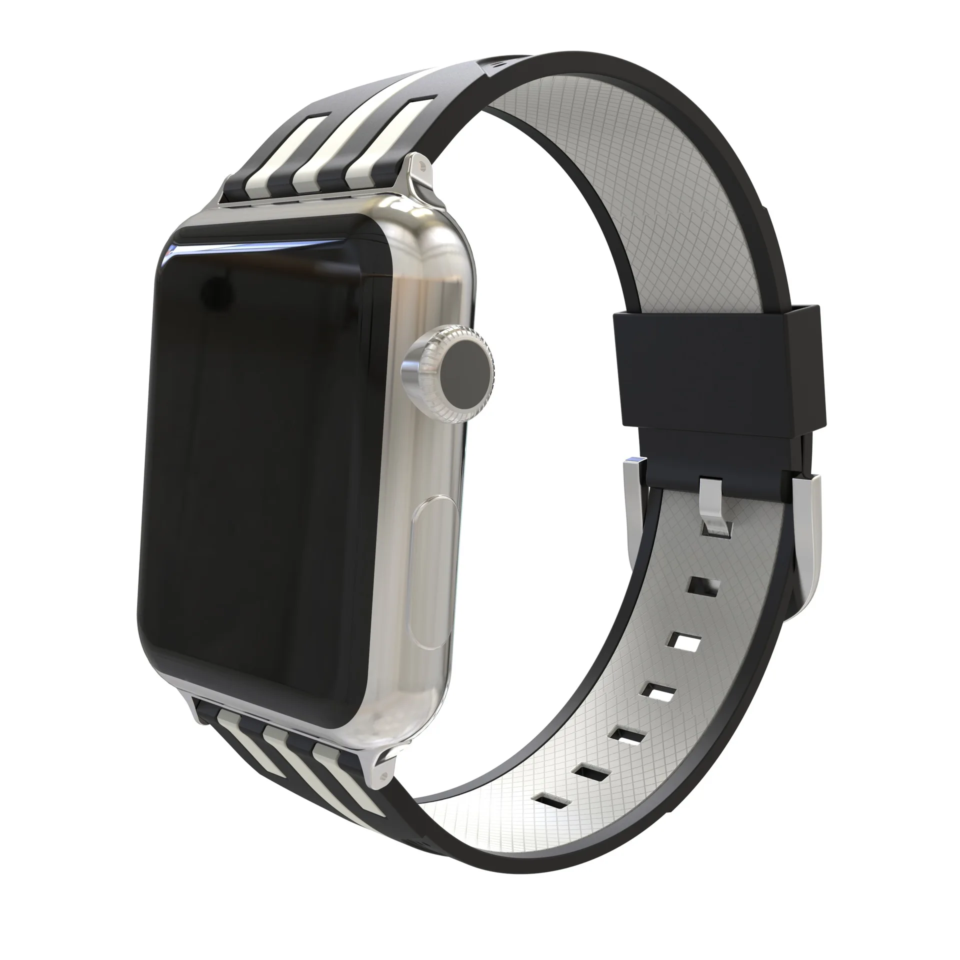 Ремешок для Apple Watch 5, 4, 3, полосатый силиконовый ремешок для Apple Watch, мужской ремешок для Apple Iwatch, женский спортивный ремешок для Apple Iwatch